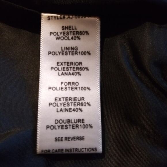 Aryn K. Black & White Tweed Blazer Gold Chain Accent Classic Size Small - Picture 6 of 8